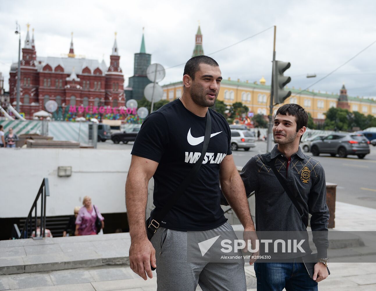 Russian Olympic athletic and freestyle wrestling teams' gear for the 2016 Olympics
