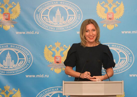 Press briefing by Russian Foreign Ministry Spokesperson Maria Zakharova