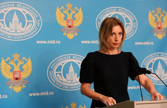 Press briefing by Russian Foreign Ministry Spokesperson Maria Zakharova