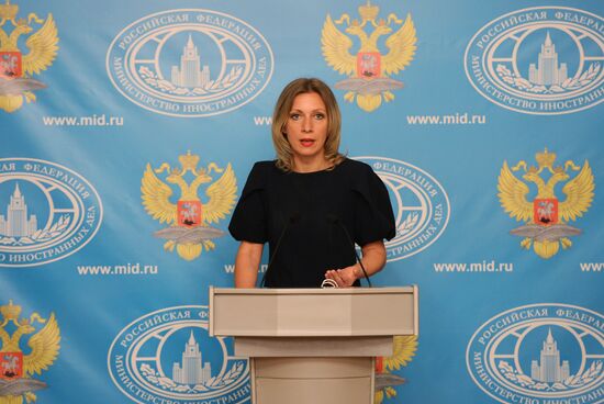 Press briefing by Russian Foreign Ministry Spokesperson Maria Zakharova