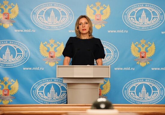 Press briefing by Russian Foreign Ministry Spokesperson Maria Zakharova