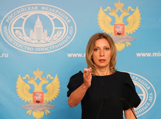Press briefing by Russian Foreign Ministry Spokesperson Maria Zakharova