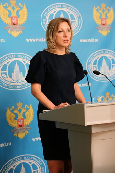 Press briefing by Russian Foreign Ministry Spokesperson Maria Zakharova