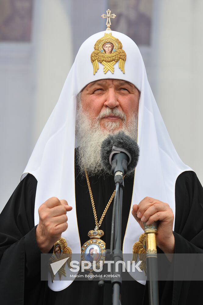 Patriarch Kirill of Moscow and All Russia visits Tatarstan. Day Two