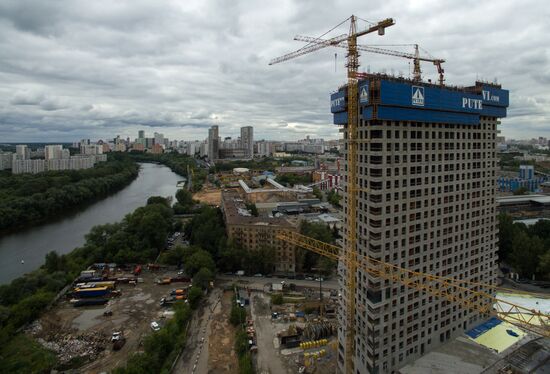 Construction of new residential buildings in Moscow