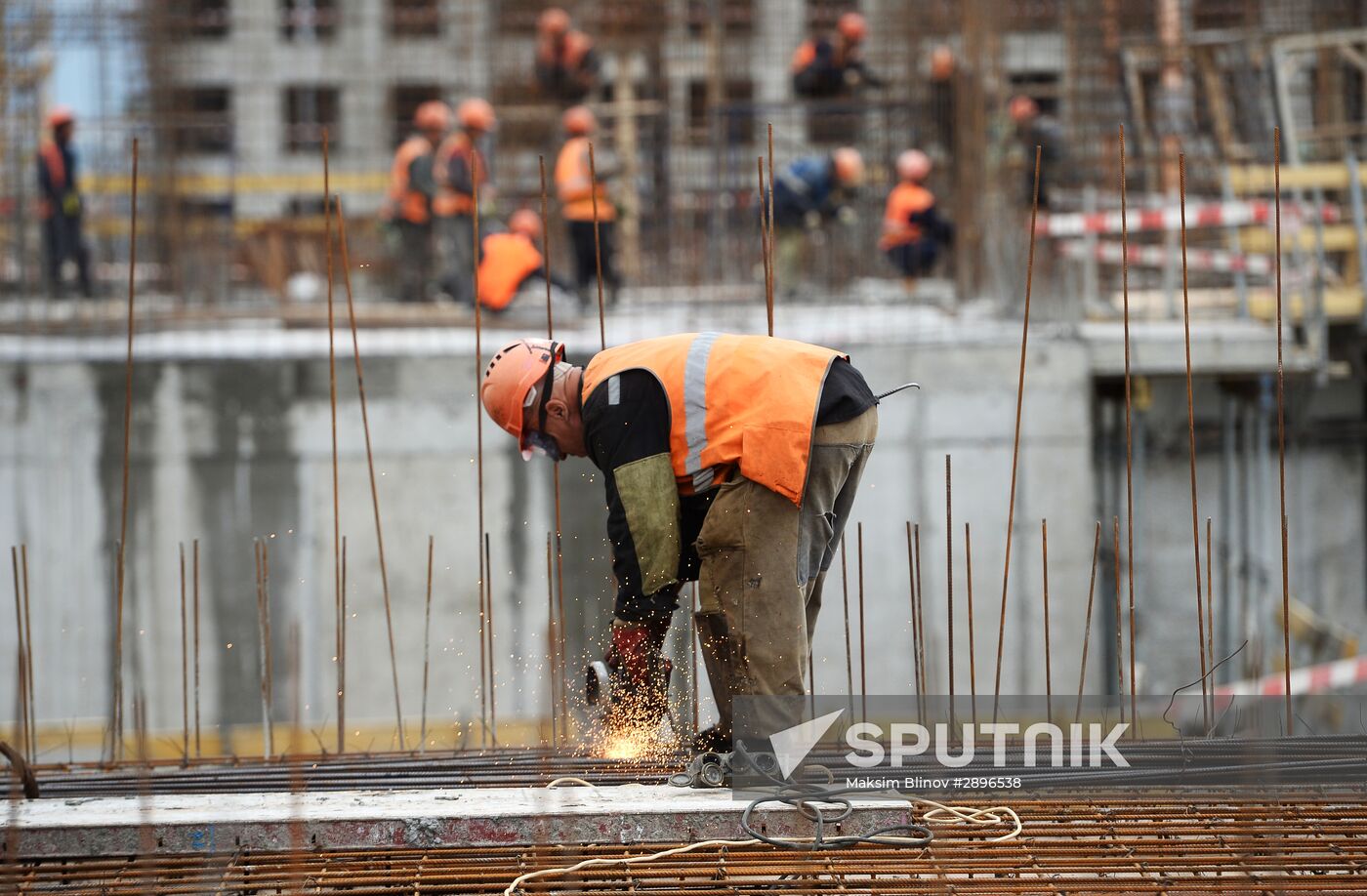 Construction of new residential buildings in Moscow