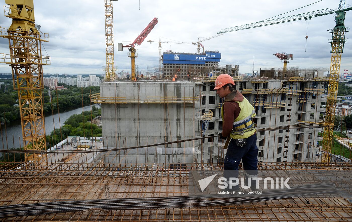 Construction of new residential buildings in Moscow