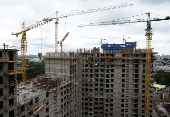 Construction of new residential buildings in Moscow