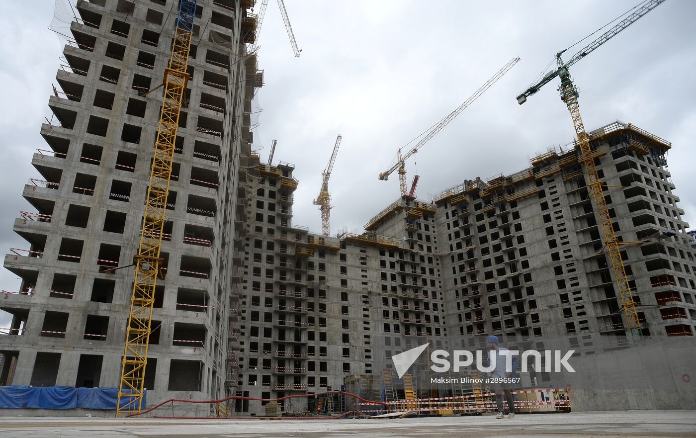 Construction of new residential buildings in Moscow