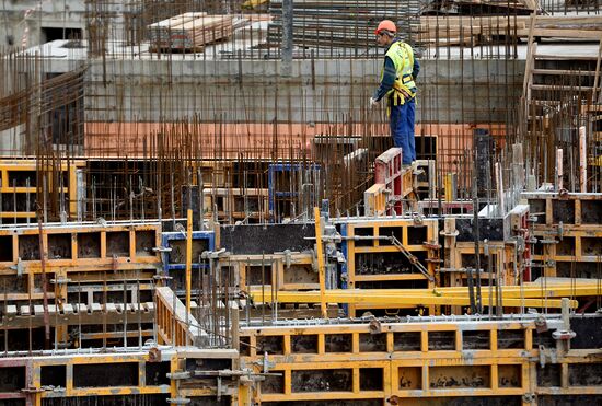 Construction of new residential buildings in Moscow