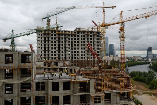 Construction of new residential buildings in Moscow