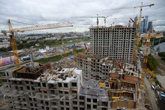 Construction of new residential buildings in Moscow