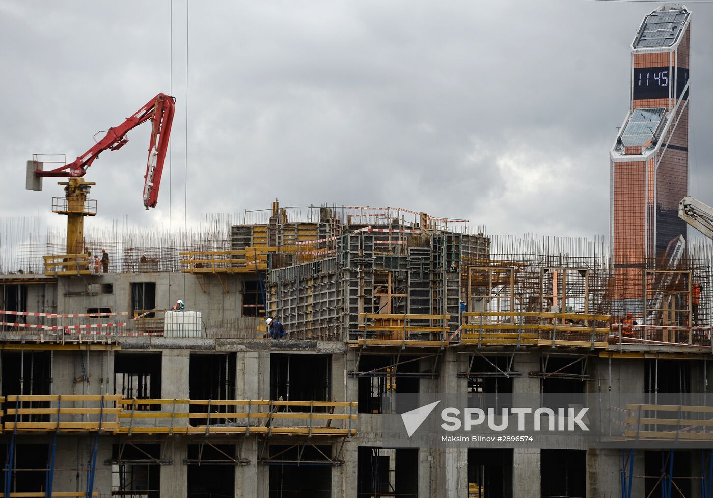 Construction of new residential buildings in Moscow