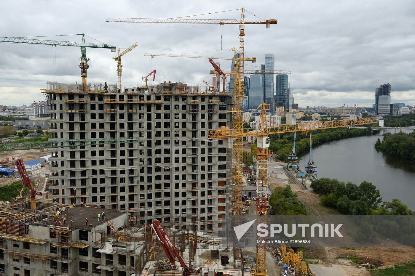Construction of new residential buildings in Moscow