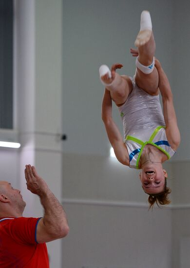 Artistic gymnastics. Russian national teams prepare for Olympics