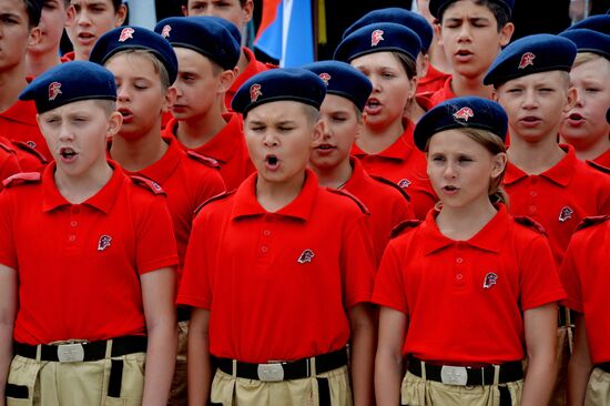 Children at Okean Center take oath