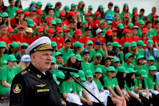 Children at Okean Center take oath