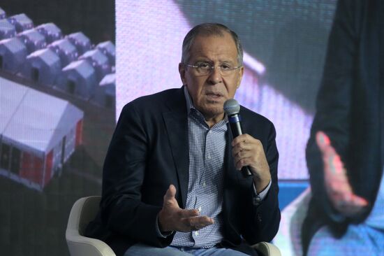 Foreign Minister Sergei Lavrov attends National Youth Education Forum