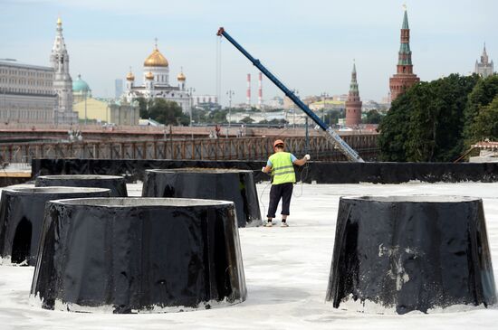 Moscow Mayor Sergei Sobyanin inspects Zaryadye and Luzhniki developments