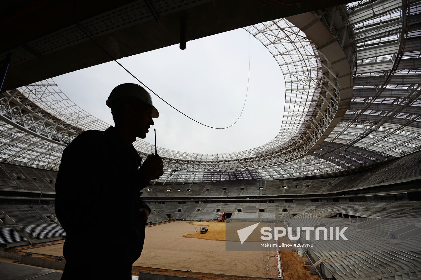Moscow Mayor Sergei Sobyanin inspects Zaryadye and Luzhniki developments