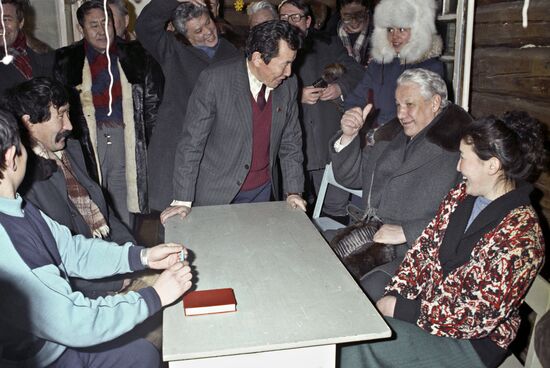 Boris Yeltsin's stay in Yakutia