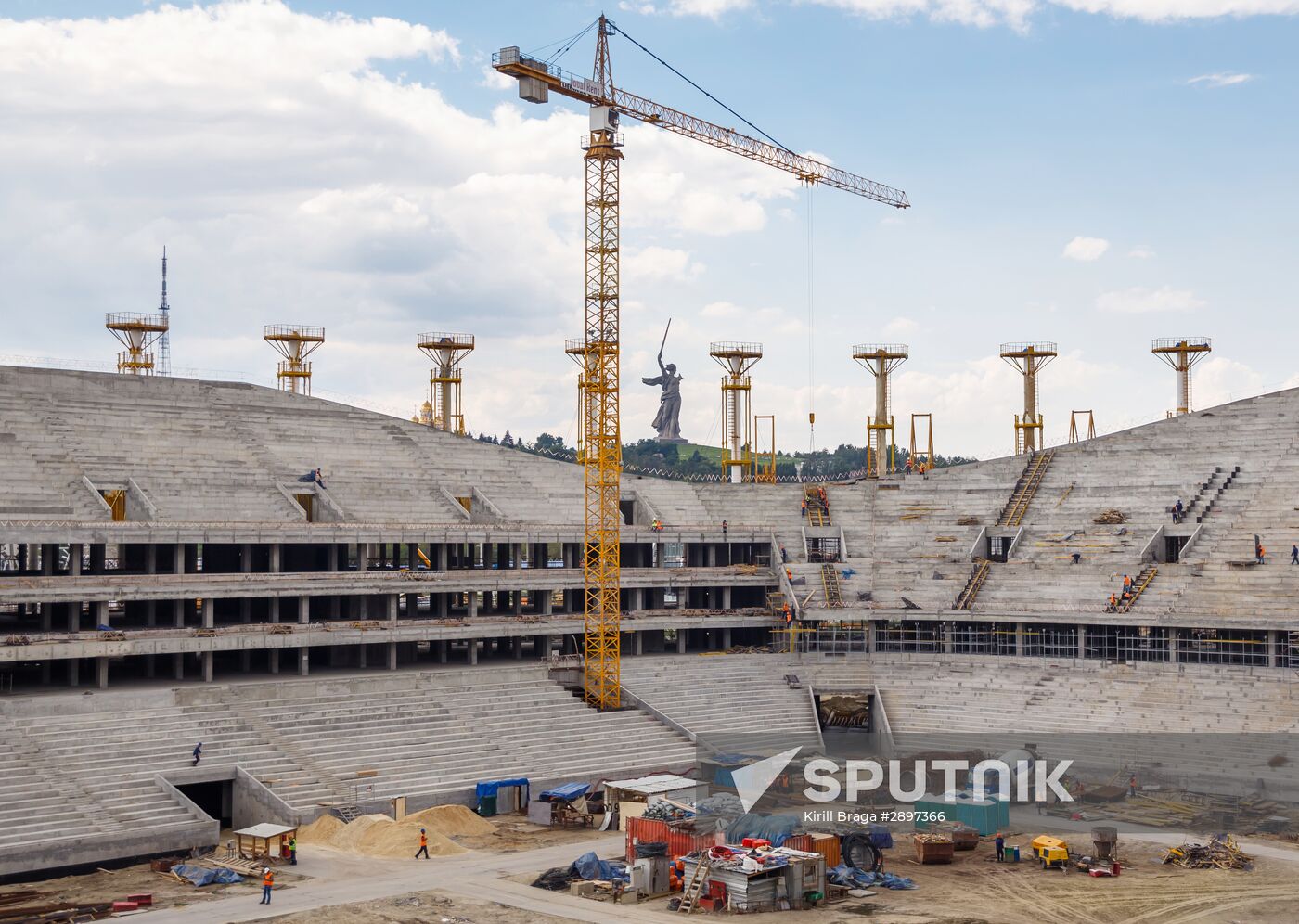 Volgograd Arena under construction