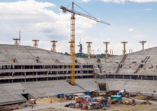 Volgograd Arena under construction