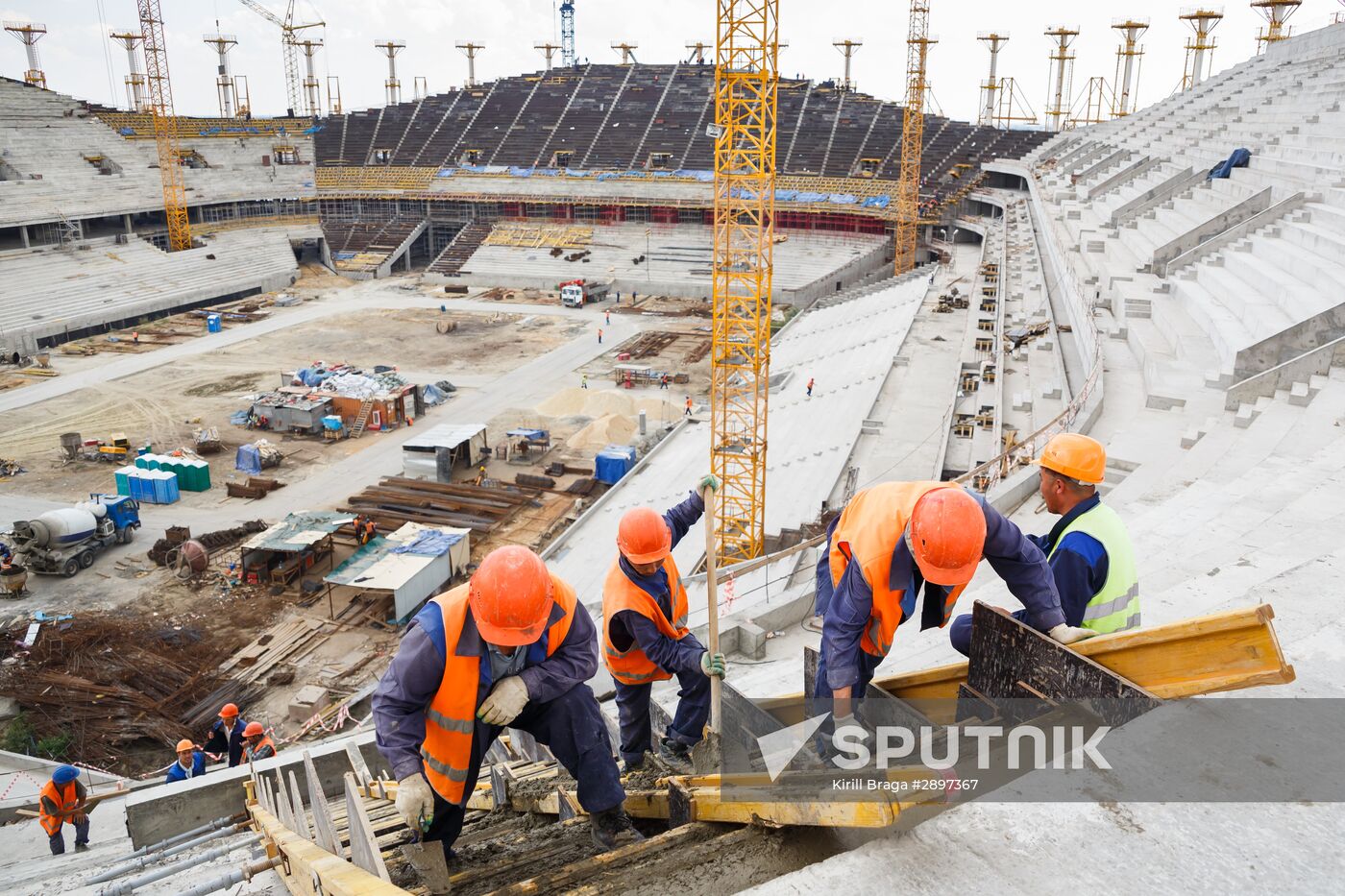 Volgograd Arena under construction