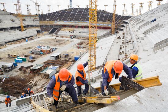 Volgograd Arena under construction