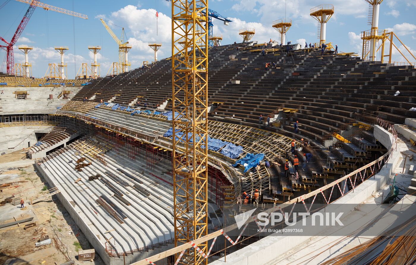 Volgograd Arena under construction