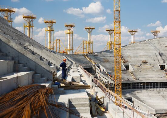 Volgograd Arena under construction