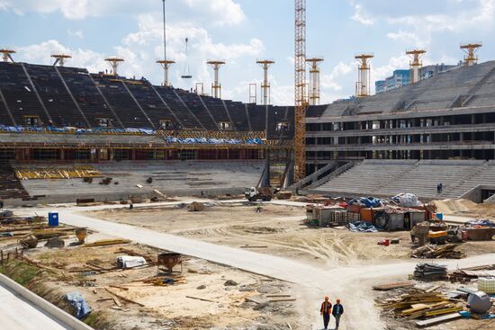Volgograd Arena under construction
