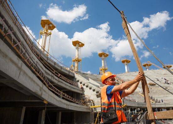 Volgograd Arena under construction