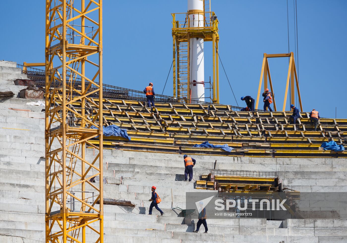 Volgograd Arena under construction
