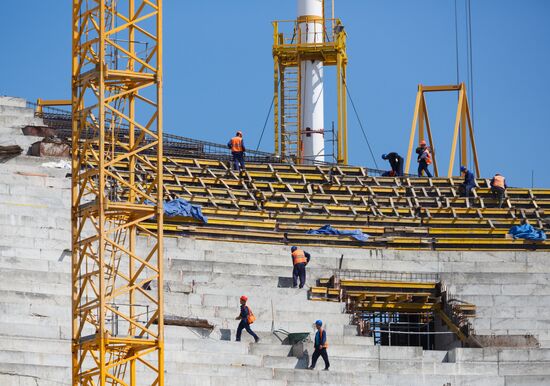 Volgograd Arena under construction