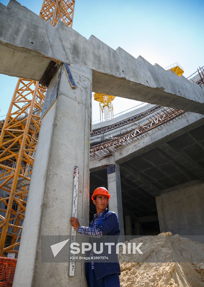 Volgograd Arena under construction