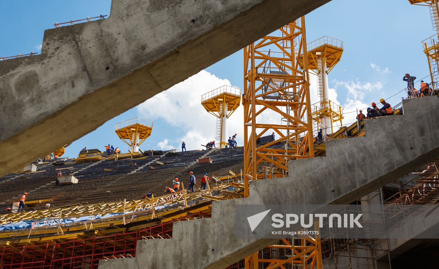 Volgograd Arena under construction