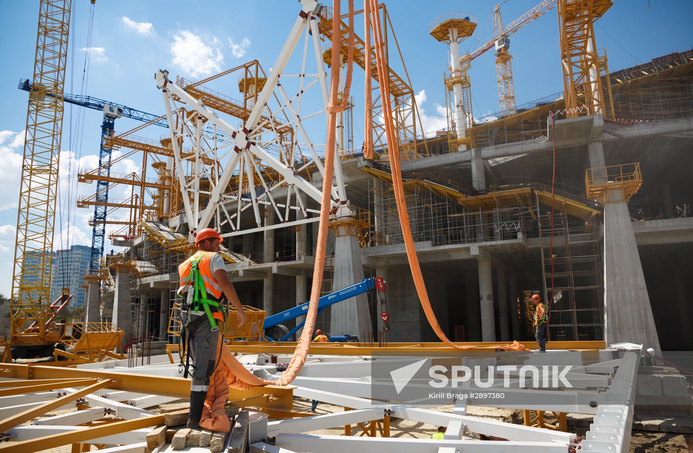 Volgograd Arena under construction