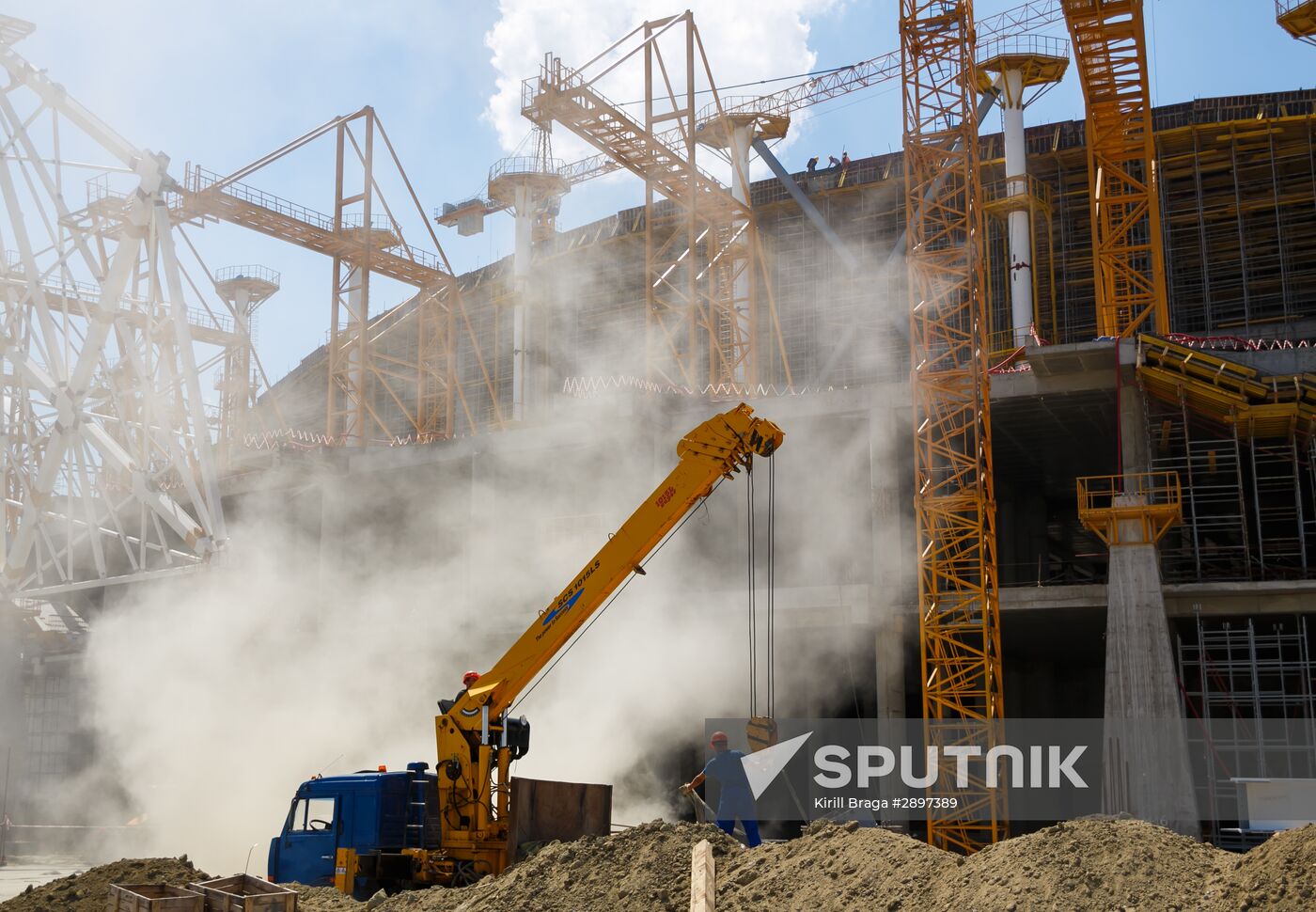 Volgograd Arena under construction
