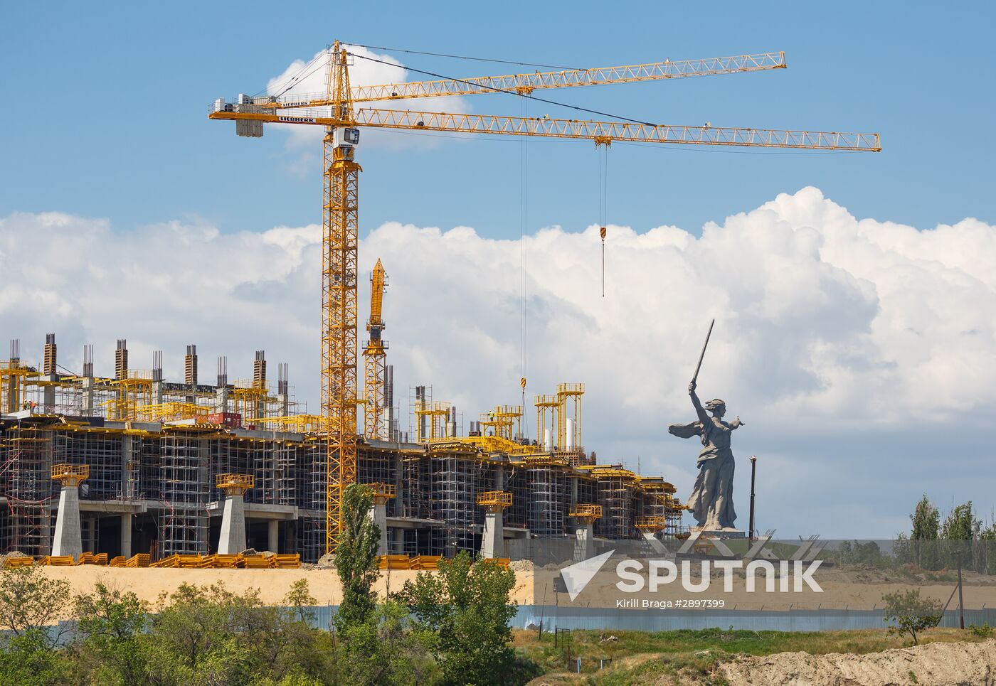 Volgograd Arena under construction
