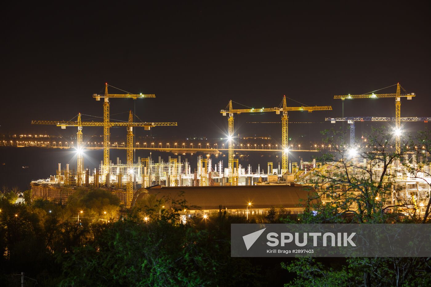 Volgograd Arena under construction