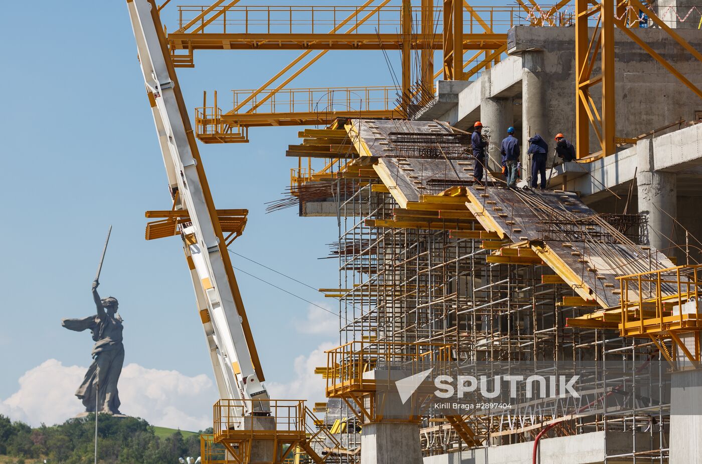 Volgograd Arena under construction