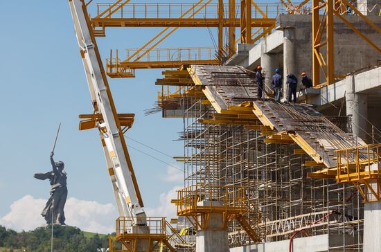 Volgograd Arena under construction