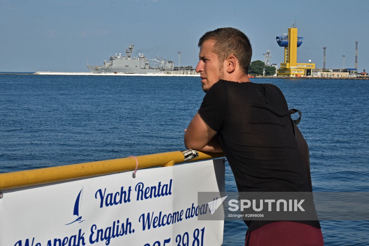 Ships engaged in Ukrainian-US Sea Breeze 2016 exercise in Odessa port