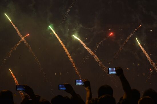 2nd Rostec International Fireworks Festival. Day 2
