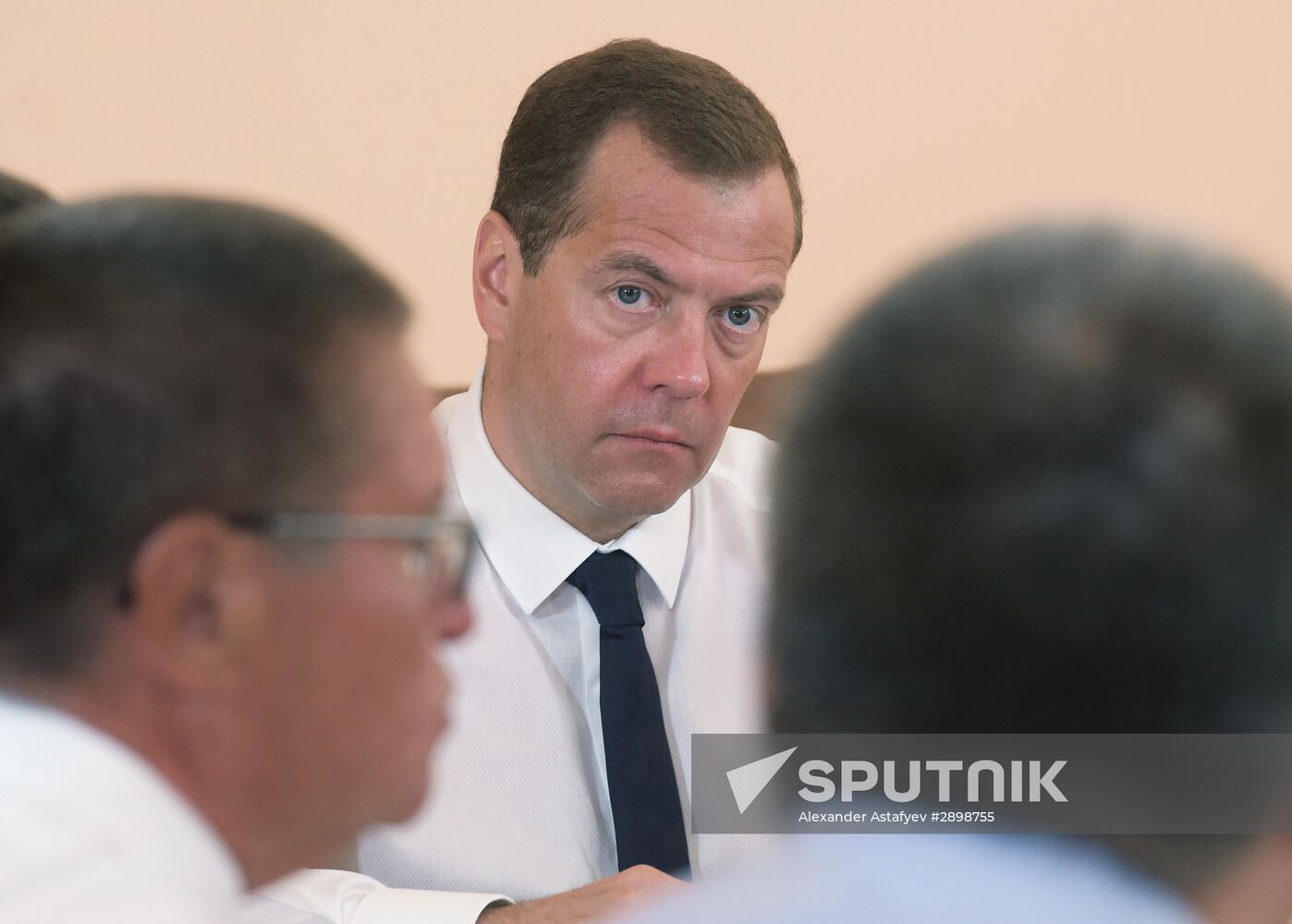 Russian Prime Minister Dmitry Medvedev visits Crimean Federal District