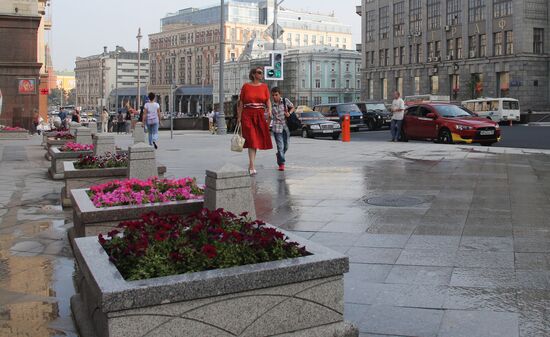 Moscow's Tverskaya Street re-opened after improvement works