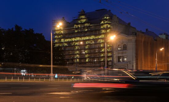 Scaffolding, an installation on Polytechnic Museum building