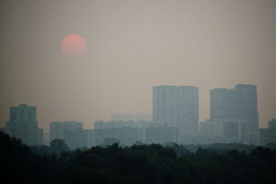 Smog in Moscow