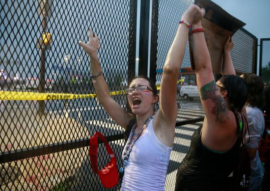 Supporters of Bernie Sanders stage protest in Philadelphia